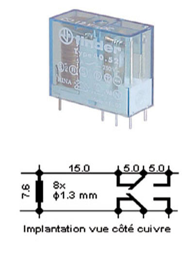 Relais 230V AC - Interface 2RT 8A