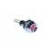  VOYANT LED 3mm ROUGE METAL 2V 