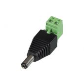  Fiche femelle 2.1mm sortie sur 