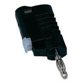  FICHE MALE NOIRE 4mm RACCORD 