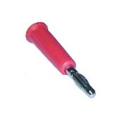  Fiche banane 4mm male rouge 