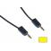 CORDON MESURE 2mm 7.5cm  JAUNE 