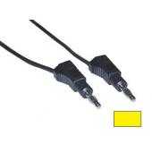  CORDON MESURE 4mm 0.25m  JAUNE 