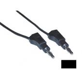  CORDON MESURE 4mm 0.25m   NOIR 