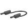  CORDON SECURITE 2mm   1m  NOIR 