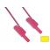  CORDON SECURITE 4mm   1m JAUNE 