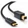  Cordon USB B VERS USB C 0.5M 