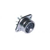  Socle DIN 5 poles 1/4T. 60deg. 