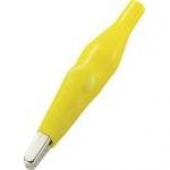  Pince crocodile 37mm jaune 