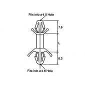  Entretoise isolante clipsable 